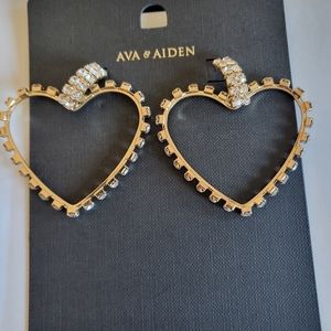 Earrings heart shaped